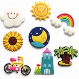 10 PCS Home Koelkast Magneten Decoratieve Message Stickers Kinderen Whiteboard Stickers (Rainbow)