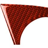 Car Carbon Fiber Water Cup Holder Panel Decorative Sticker for Chevrolet Camaro 2017-2019  Left Drive (Red)