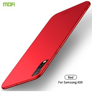 Voor Galaxy A50 MOFI Frosted PC ultradun hard case (rood)