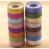 Flash Washi Sticky papier tape label DIY decoratieve tape  lengte: 10m (groen)