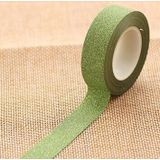 Flash Washi Sticky papier tape label DIY decoratieve tape  lengte: 10m (groen)