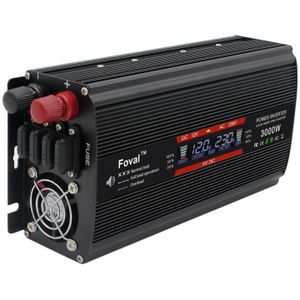 3000W LCD Smart Home Auto Inverter 12V tot 220V Power Converter