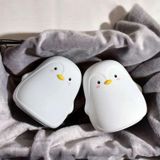 Penguin Silicone Pat Night Light Children Bedside Atmosphere Lamp (Wit)