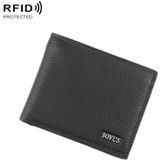 Bawheisi A-65102-1 Mannen Casual Korte RFID Wallet Multifunctionele kaarthouder