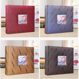 4R 6 inch 200 vellen doek fotoalbum Babygroei Memorial Album Interstitial album (paars blauw)