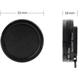 RUIGPRO voor GoPro HERO 7/6/5 Proffesional 52mm 10X close-up lens filter met filter adapter ring & lensdop