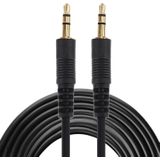 AUX kabel  3.5mm mannelijke Mini Plug Stereo-audiokabel  lengte: 5m (zwart + goud vergulde Connector)