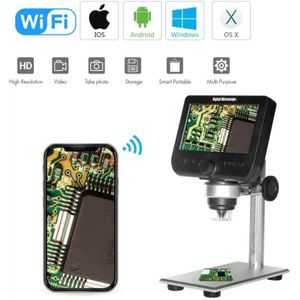 inskam317 1080P 4 3 inch LCD-scherm WiFi HD digitale microscoop  metalen beugel