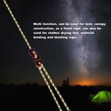 4m x 6 broodjes buiten camping tent luifel wind touw lichtgevende multifunctionele wind touw gesp tent vaste touw (s gesp-zwart)
