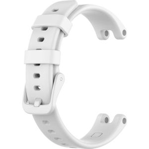 Voor Garmin Lily siliconen vervangende riem horlogeband met demontage tools (wit)