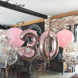 2 stuks 40 inch aluminium folie nummer ballonnen verjaardag bruiloft verlovingsfeest decor Kids bal Supplies (8-zilver)