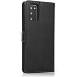 For Samsung Galaxy Note20 Calf Texture 2 in 1 Detachable Magnetic Back Cover Horizontal Flip Leather Case with Holder & Card Slots & Wallet & Photo Frame(Black)
