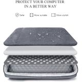 Oxford doek waterdichte laptop handtas voor 15 6 inch laptops  met kofferbak trolley riem (grijs)