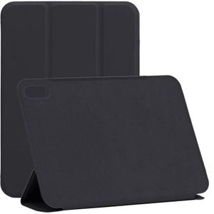 Horizontale flip ultradunne dubbelzijdige clip niet-gesp kleine PU-tablet lederen tas met drie-vouwen houder & slaap / weks-functie voor iPad mini 6