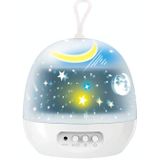 Starlight USB Fantasy Atmosphere Projection Lamp LED Rotating Night Light (Wit)