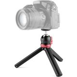 YELANGU T1 YLG1202A Pocket Mini Metal Desktop Statief mount met 360 graden balkop voor DSLR & Digitale Camera's (Zwart)