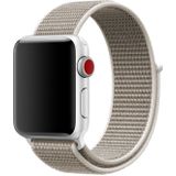 Eenvoudige mode nylon horlogeband voor Apple Watch Series 5  4 44mm / 3  2 & 1 42mm  met Magic Stick (lichtgrijs)