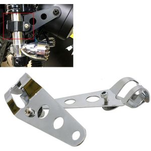 Motorfiets koplamp houder modificatie accessoires  grootte: L (Zilver)