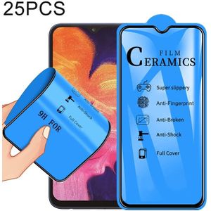 25 stuks 2.5 D volledige lijm volledige cover keramiek film voor Galaxy A10/M10