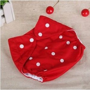 Baby doek herbruikbare luiers luiers wasbaar pasgeboren Ajustable luiers luier veranderende luier kinderen wasbaar doek luiers  grootte: invoegen (rood)