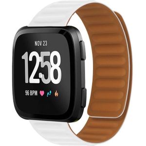 Voor Fitbit Versa 4 / 3 / Sense 2 20 mm siliconen magnetische horlogeband