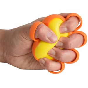 2 stks vijfvingerige grip bal vinger sterkte revalidatie training apparatuur  specificatie: 30 pond ovaal (siliconen mouw)
