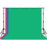 PULUZ 2x3m foto studio achtergrond ondersteuning stand achtergrond dwarsbalk beugel kit met rode / blauwe / groene achtergronden