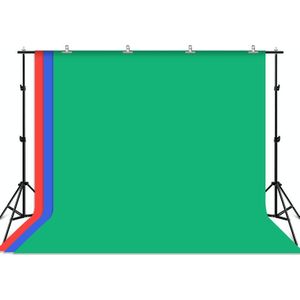 PULUZ 2x3m foto studio achtergrond ondersteuning stand achtergrond dwarsbalk beugel kit met rode / blauwe / groene achtergronden