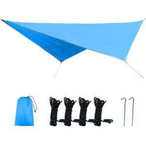 Outdoor Camping Levert Multifunctionele Camping Parasol Waterdichte En Vochtbestendige Mat Ultra-Light Sky Grootte: 320 x 250cm (Hemelsblauw)