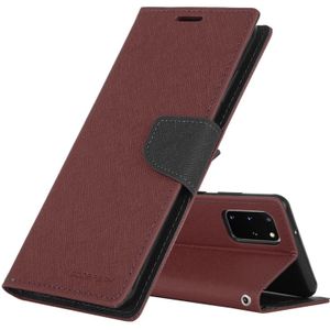 GOOSPERY FANCY DIARY For Galaxy S20+ Horizontal Flip PU Leather Case  with Holder & Card Slots & Wallet(Brown)