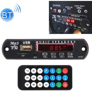 Auto 12V audio MP3 speler decoder Board FM radio TF USB 3 5 mm AUX  met Bluetooth en Recording