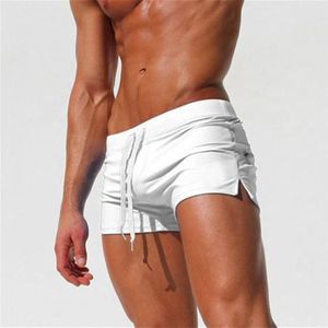 Back Pocket Flat Shorts Summer Beach Swim Shorts voor heren  Maat: M (Wit)