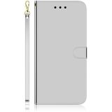 Voor Huawei P30 Pro Imitated Mirror Surface Horizontal Flip Leather Case met Holder & Card Slots & Wallet & Lanyard(Silver)