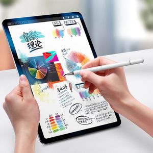 WIWU Pencil One Universal Tablet PC Disc Nib Passieve Capacitieve Pen Stylus met Ballpoint Nib & Magnetic Cap  compatibel met IOS & Android System Devices