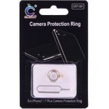 Voor de iPhone 7 Rear Camera Lens beschermkap met Needle(Gold)