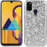 Voor Huawei P Smart(2020) Glitter Powder Shockproof TPU Beschermhoes (Zilver)