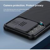 Voor Samsung Galaxy S21 5G NILLKIN Black Mirror Pro Series Camshield Volledige dekking Stofdichte krasbestendige telefoonhoes (Blauw)