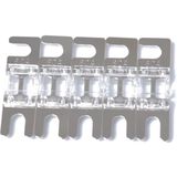 A0304 Transparent 5 PCS Car Audio AFS Mini ANL 30A Fuse Nicked Plated