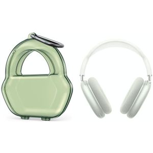 PP Jelly Color Headphone Protective Case voor AirPods Max  met Hook(Green)