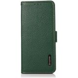 Voor Xiaomi Redmi Note 10 JP Versie Khazneh Side-Magnetic Litchi Echt leer RFID-telefooncase