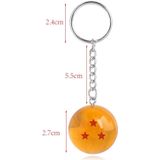 Anime Dragon Ball 7 sterren ballen 2.7 cm PVC cijfers speelgoed sleutelhanger (3 sterren)