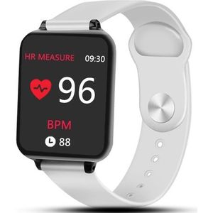 B57 1 3 inch IPS kleurenscherm Smart Watch IP67 waterdicht  ondersteuning bericht herinnering/hartslagmeter/sedentaire herinnering/bloeddruk monitoring/slaapbewaking (wit)