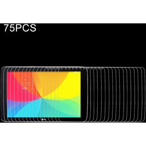 75 pc's voor LG G Tablet 10.1 / V700 0.4mm 9 H + oppervlaktehardheid 2.5D explosieveilige getemperd glas Film