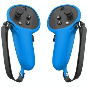 Voor Oculus Quest Pro 1 Paar Handvat Siliconen Case Cover VR Accessoires (Blauw)