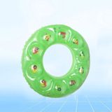 10 PCS Cartoon Patroon Dubbele Airbag Verdikt opblaasbare zwemmen ring Crystal Zwemmen Ring  Grootte: 80 cm (Groen)