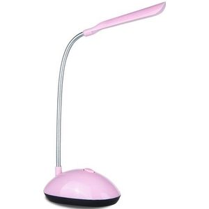 2 PC'S flexibele verstelbare draagbare slaapkamer lezing bureau lamp LED nachtlampje voor kinderen (roze)