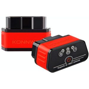KONNWEI KW903 Bluetooth 5.0 OBD2 Auto Fault Diagnostic Scan Tools Ondersteuning IOS / Android (zwart rood)