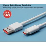 Originele Xiaomi 6A USB naar USB-C / Type-C Fast Charging Data Cable  Lengte: 1m