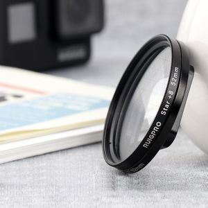 RUIGPRO voor GoPro HERO 7/6/5 Proffesional 52mm 8X Star effect lens filter met filter adapter ring & lensdop