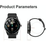 H6 1 28 inch touch screen IP67 waterdicht slim horloge  ondersteuning bluetooth oproep / slaap monitoring / hartslag monitoring (zwart)